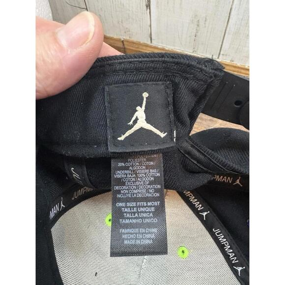 Chris Paul x Air Jordan Hat Cap Black Embroidered Jumpman Snap Back NBA CP3 - Picture 7 of 8